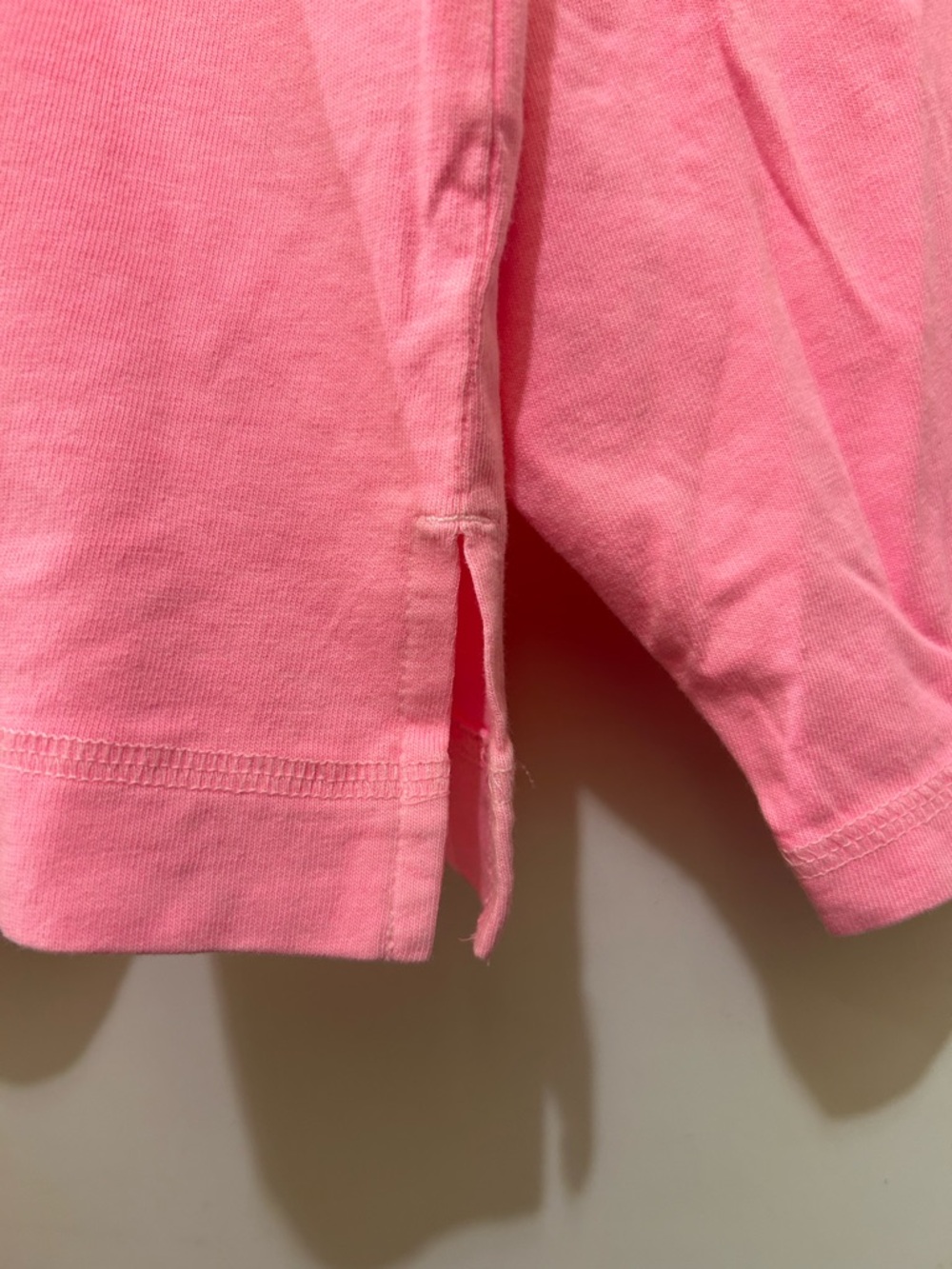 Old Navy Womens Bright Pink Cotton Oversize Long Sleeve Vintage Washed Tee,Sz 2X - Picture 9 of 9
